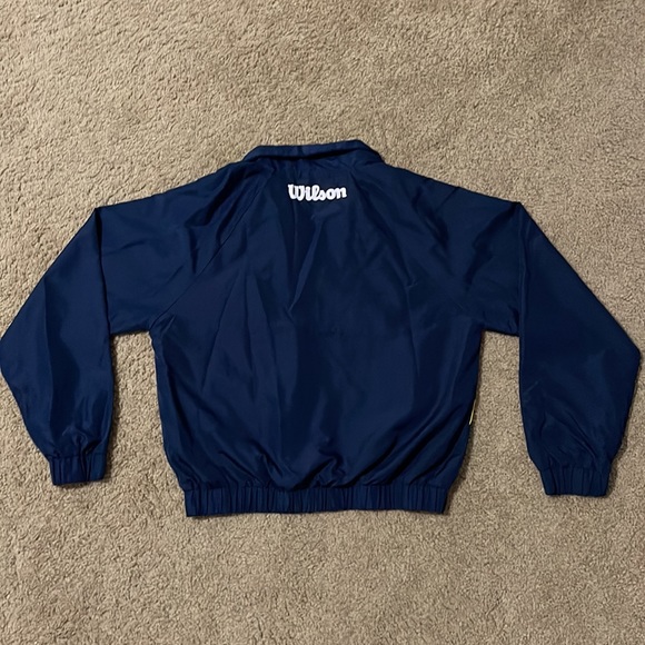 Forever 21 x Wilson blue half-zip bomber jacket - Picture 5 of 7